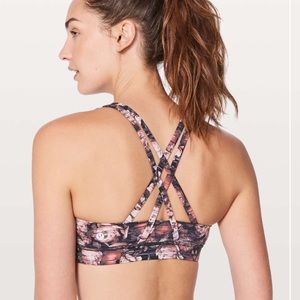 Lululemon energy bra Julue. Peony multi. NO PADS